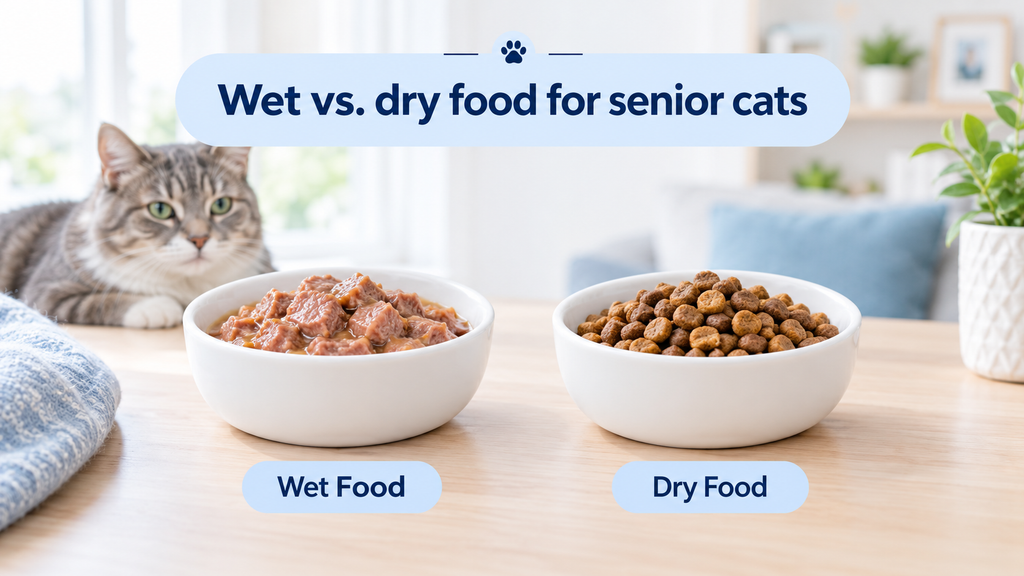 wet vs dry food for senior cats
